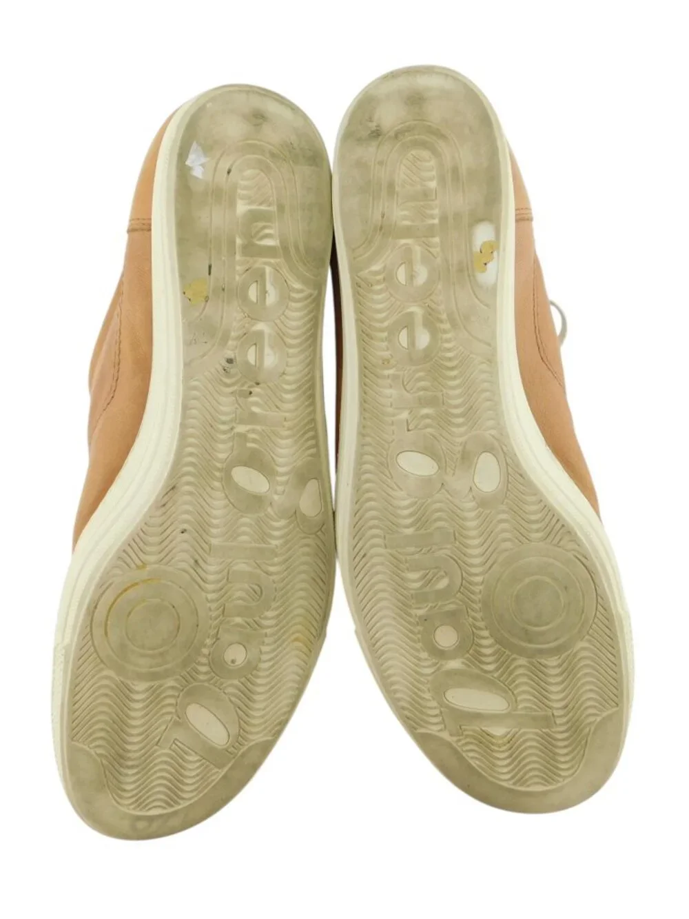 Paul Green Tan Brown Leather Lace-up Sneakers Shoes 7.5 UK / 9.5 US